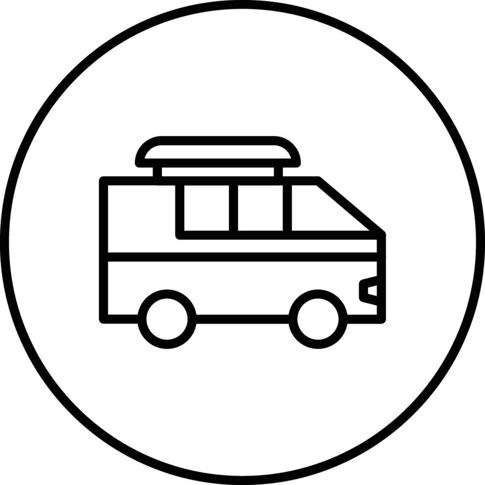 Surf Van Vector Icon