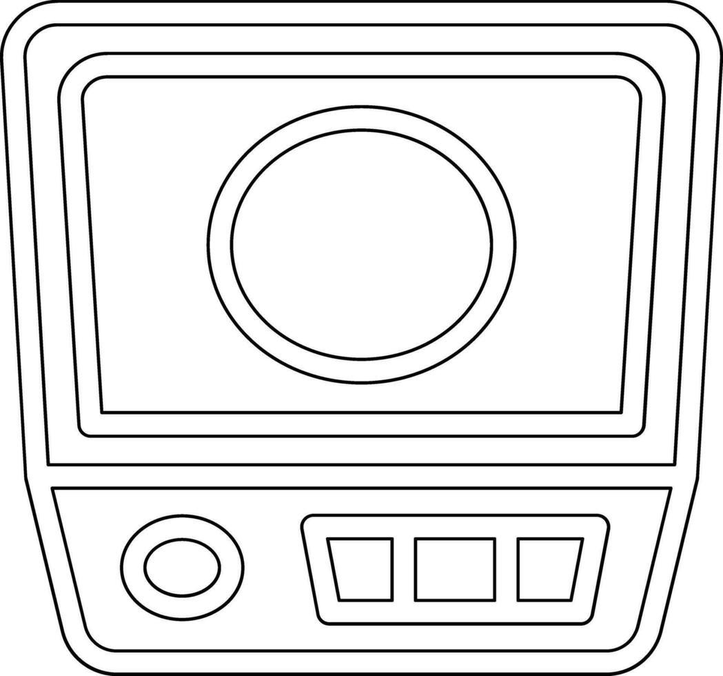 Electronic Weight Scale Vector Icon