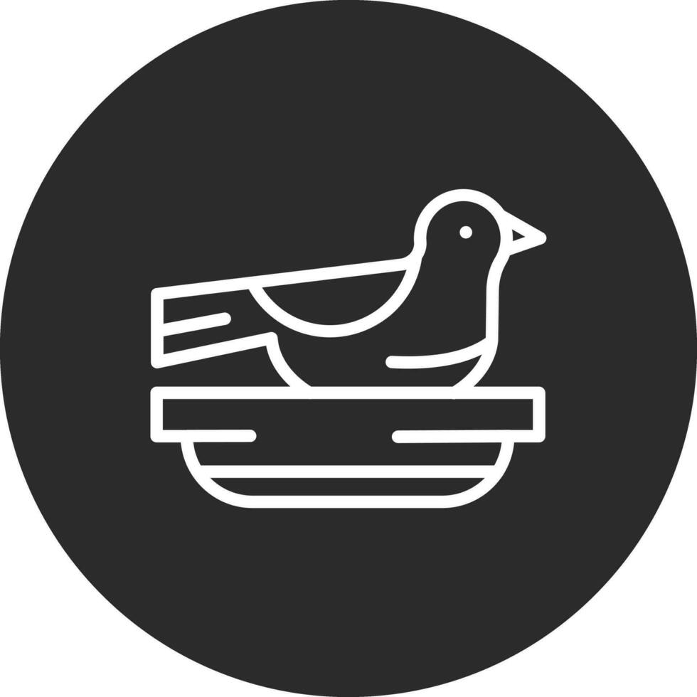 Brids in Nest Vector Icon