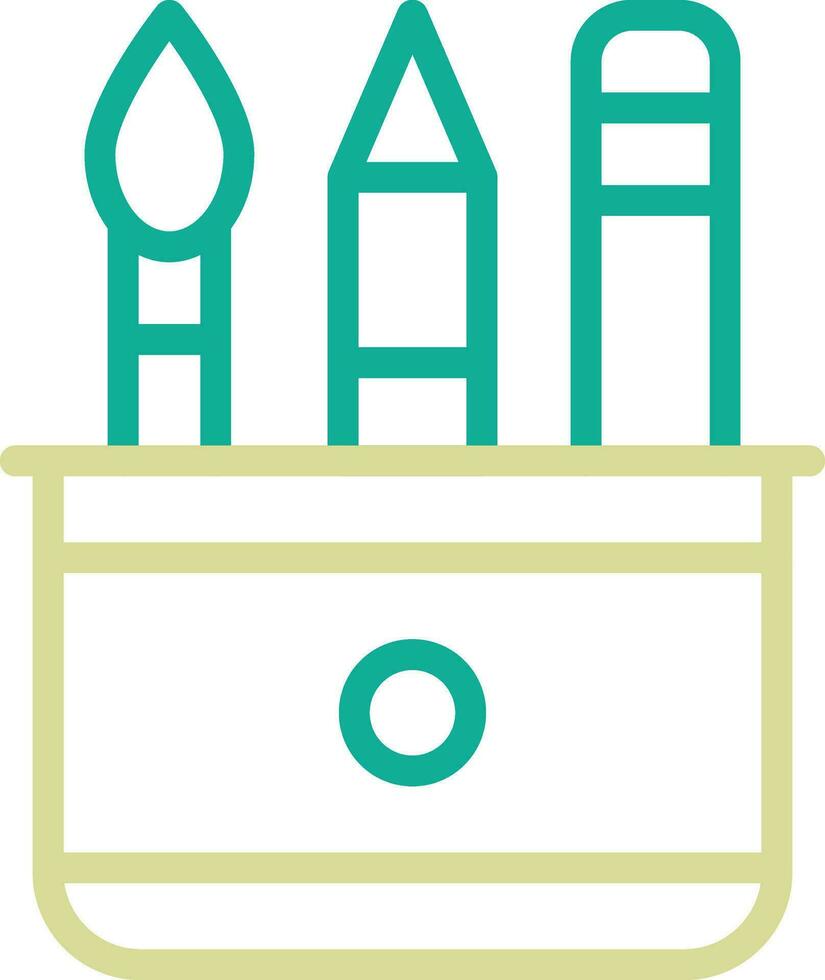 Pencil Cup Vector Icon