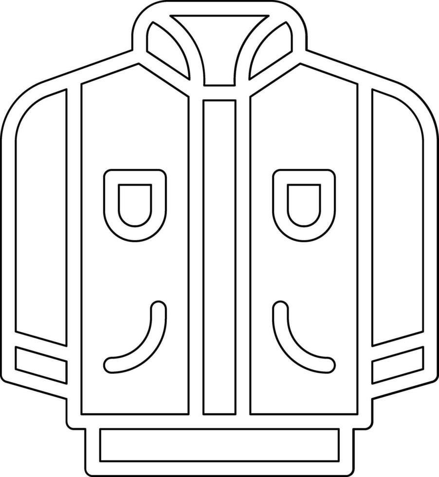 icono de vector de chaqueta