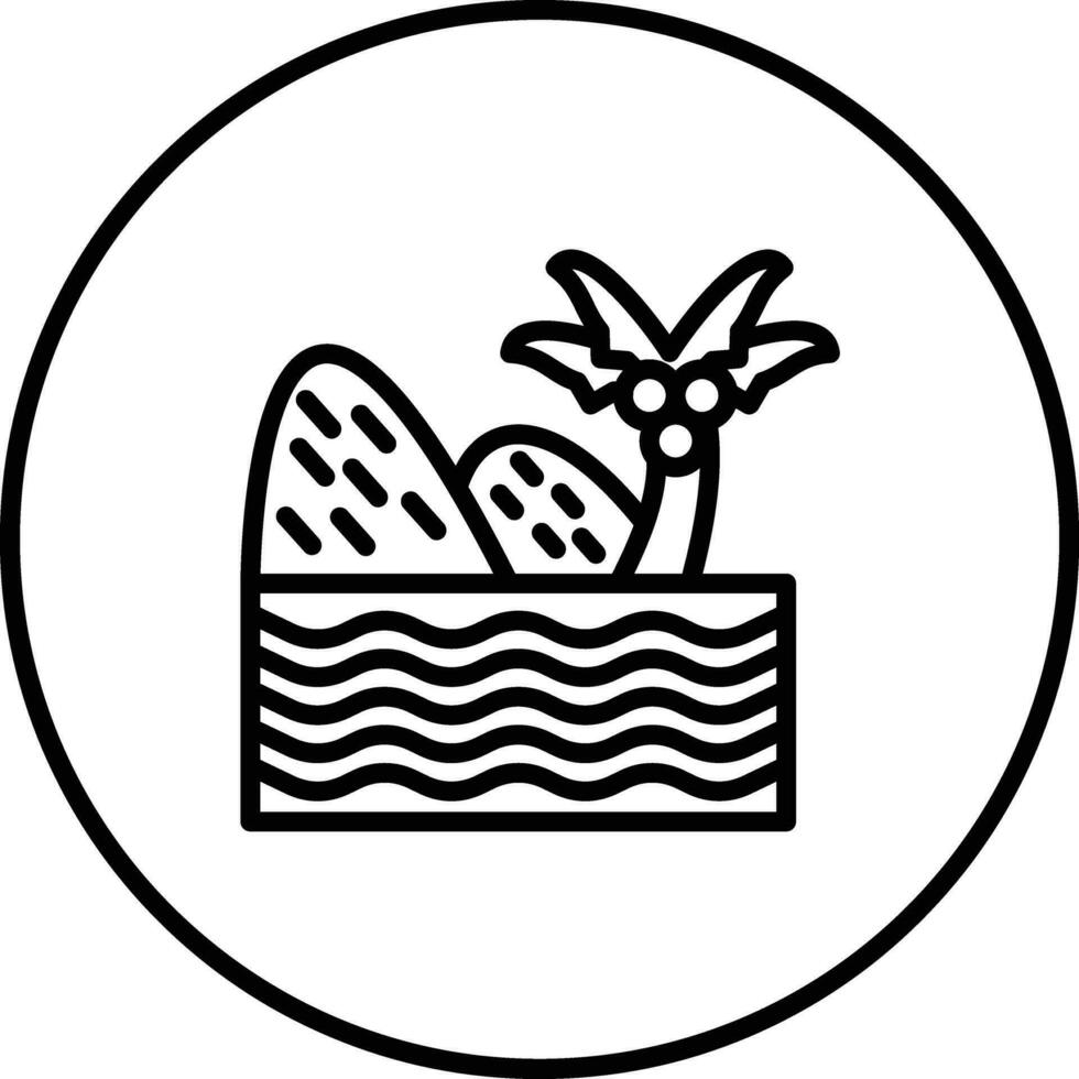 Oasis Vector Icon