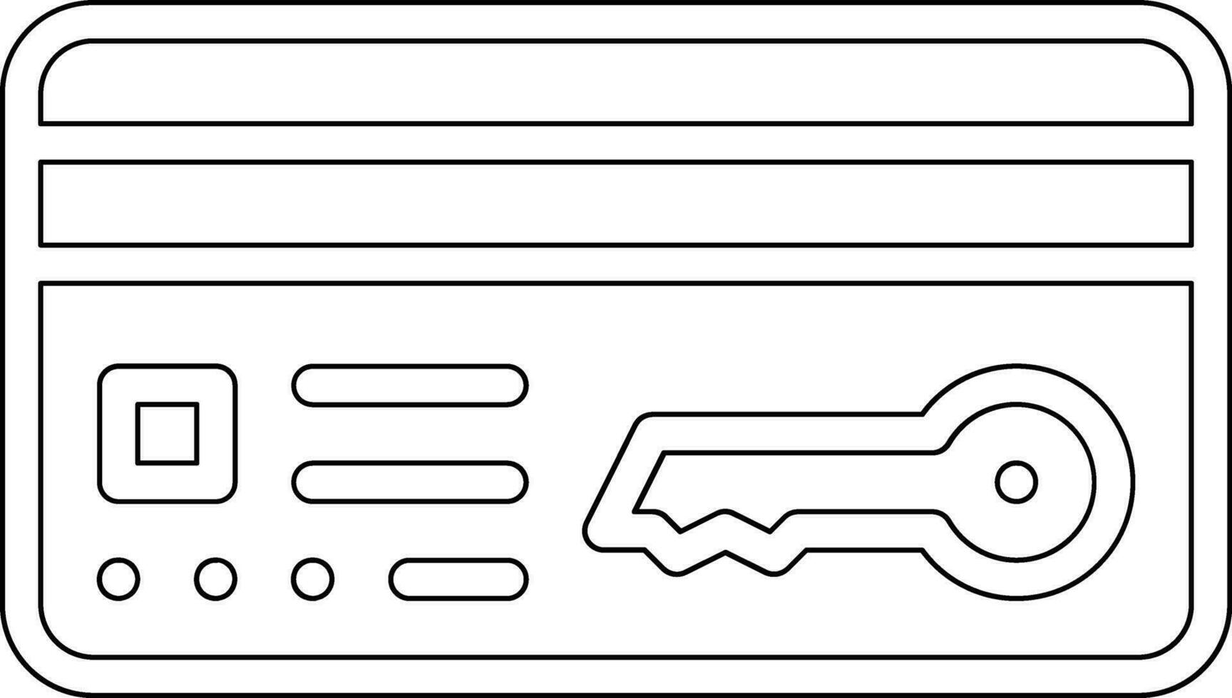 Keycard Vector Icon
