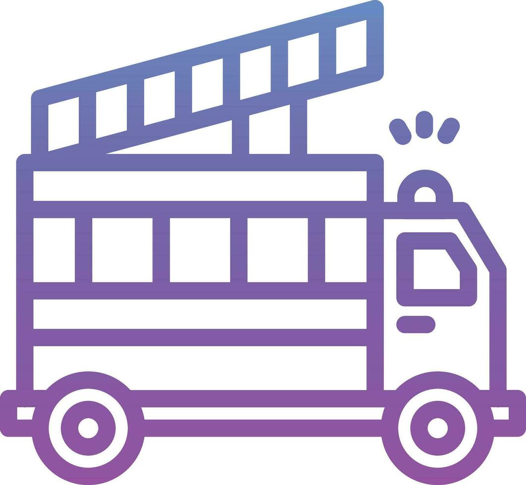 Firefighter Truck Vector Icon