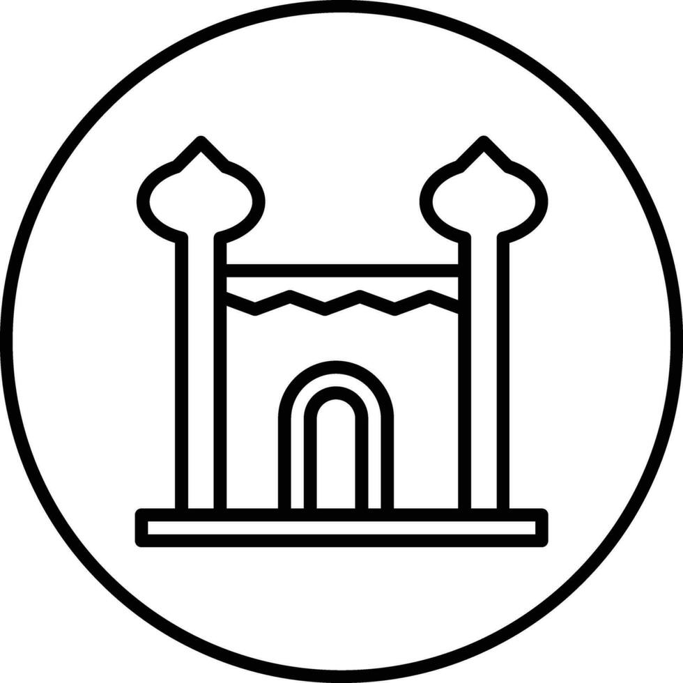 Dubai Gate Vector Icon