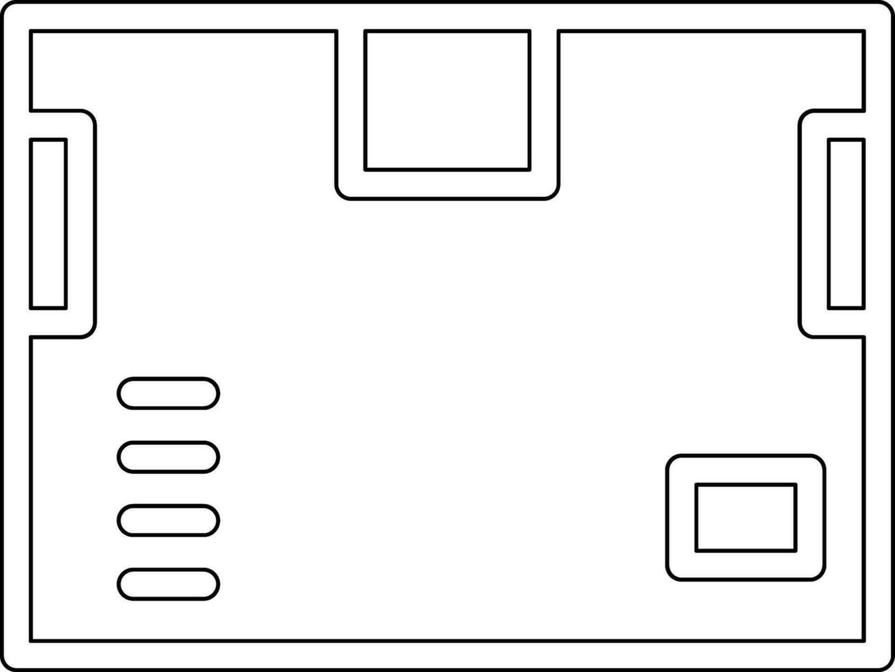 carga caja vector icono