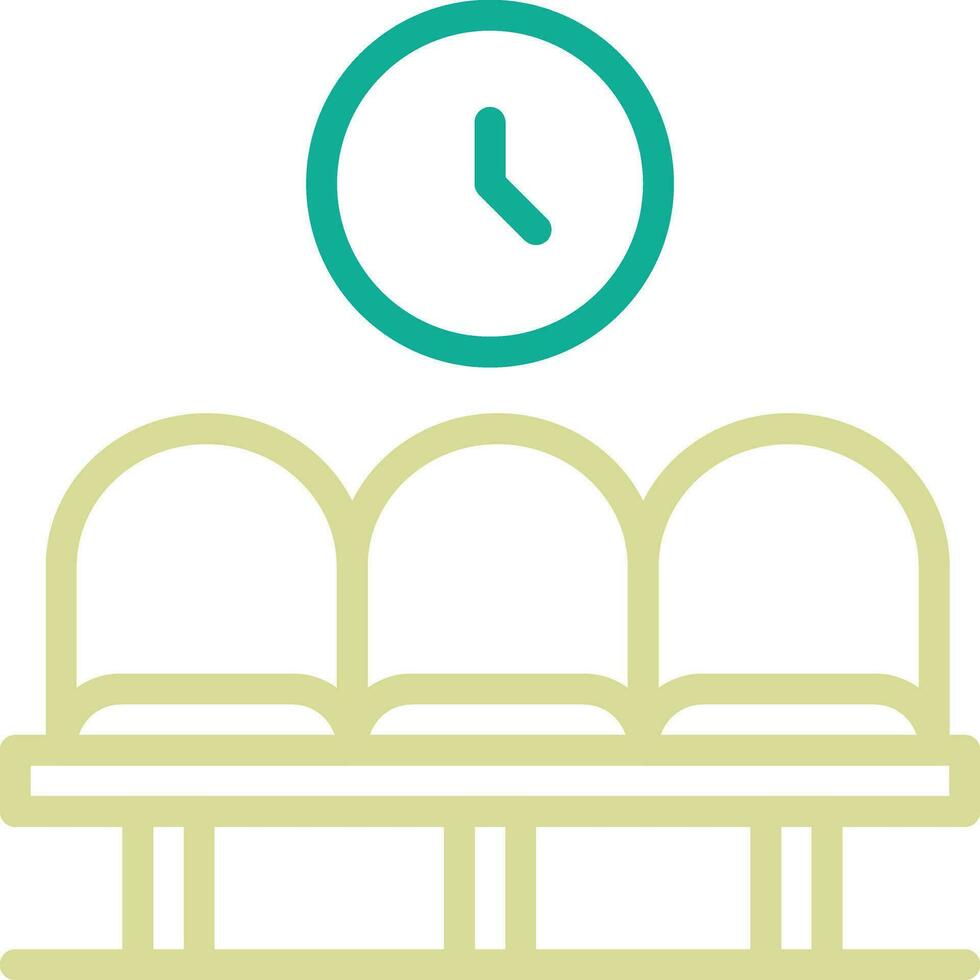 Airport Waiting Room Vector Icon