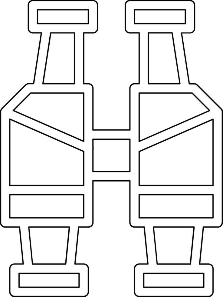 Army Bicoculars Vector Icon