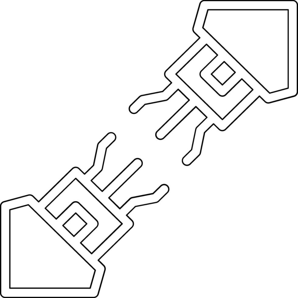Connecting Wires Vector Icon