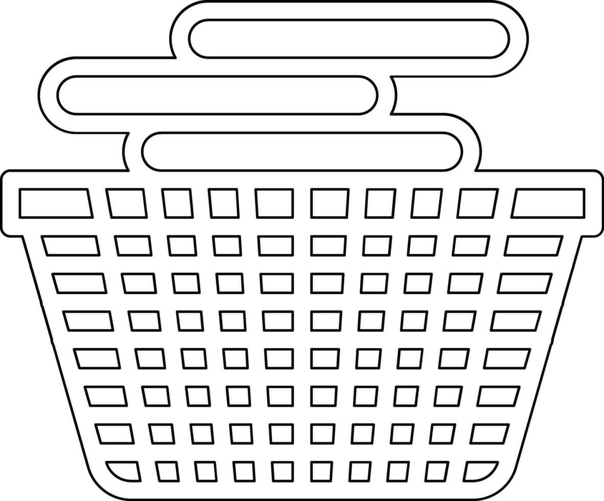 Laundry Basket Vector Icon