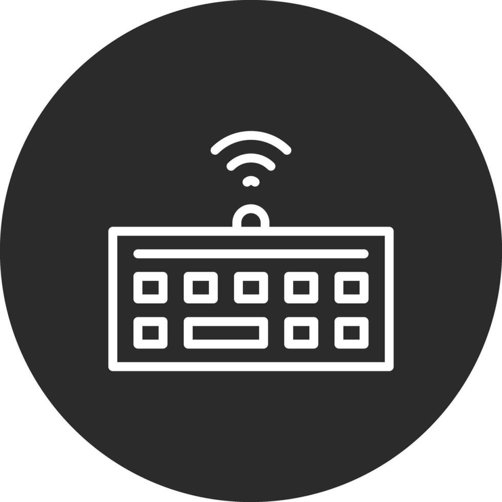 Wireless Keyboard Vector Icon