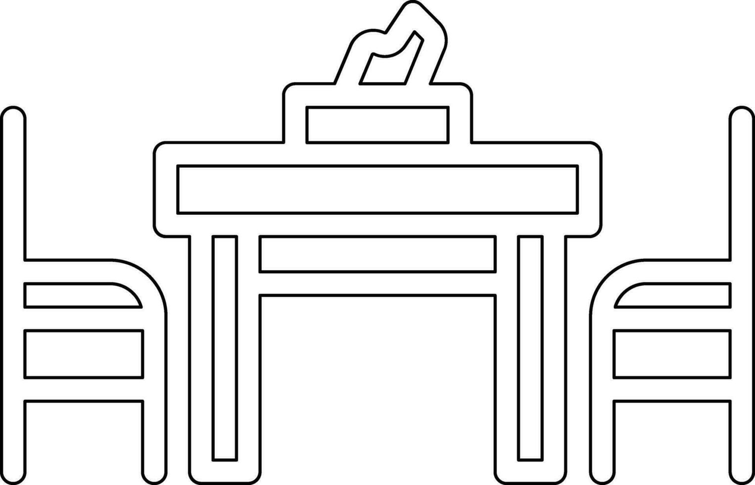 Dining Table Vector Icon