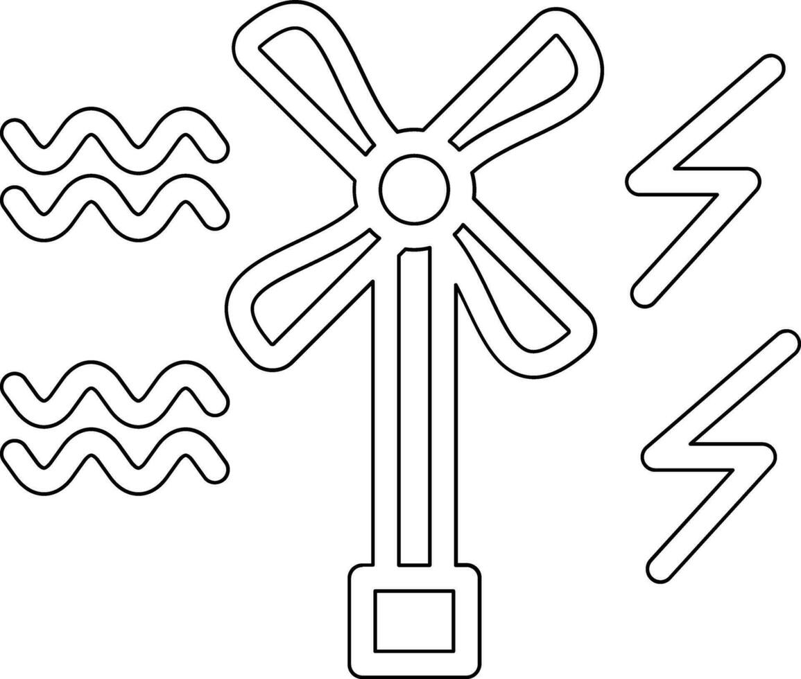 Wave Power Vector Icon