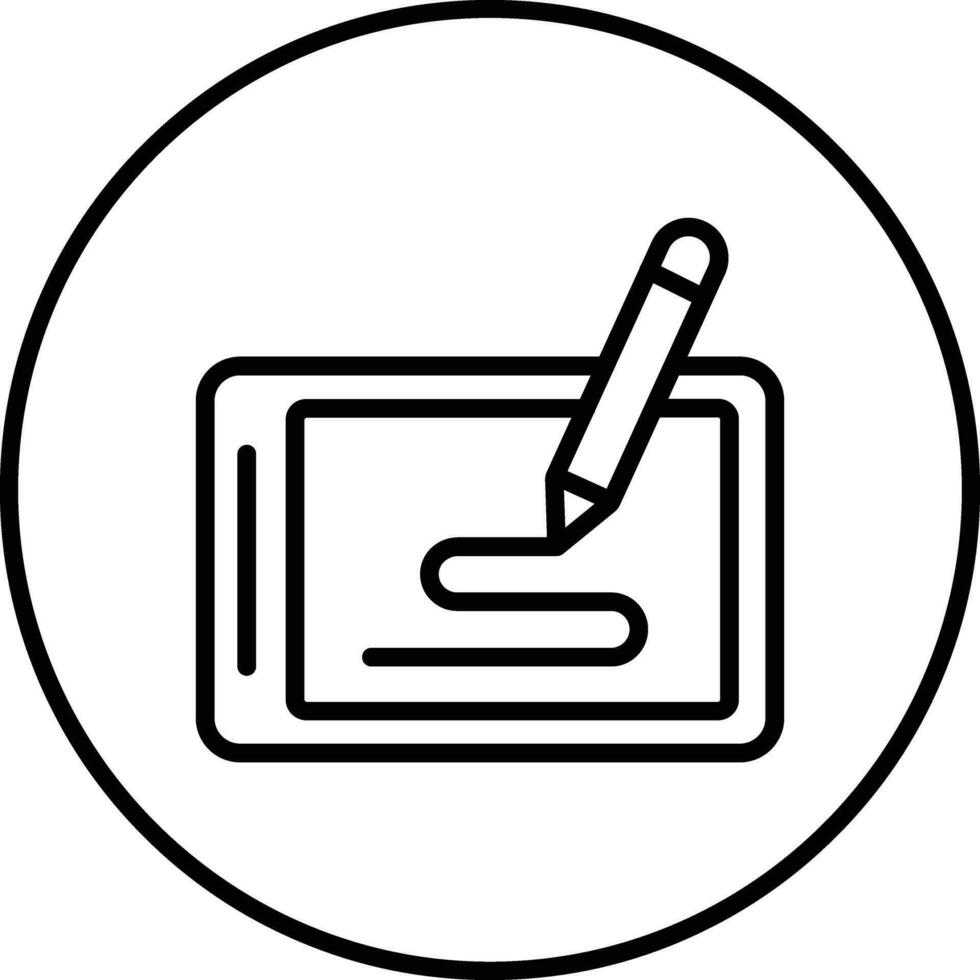 Pen Tablet Vector Icon