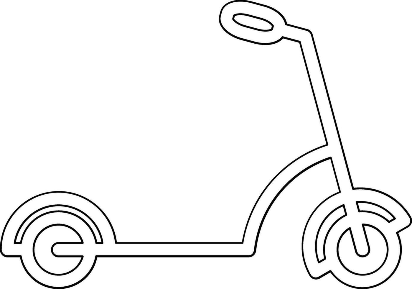 Kick Scooter Vector Icon