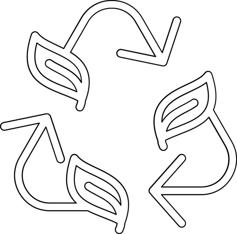Leaf Recycle Vector Icon