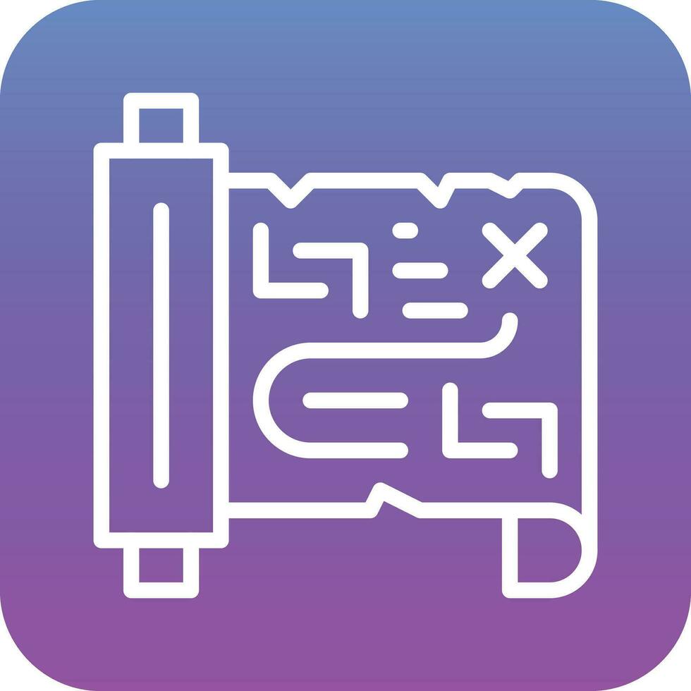 Treasure Map Vector Icon