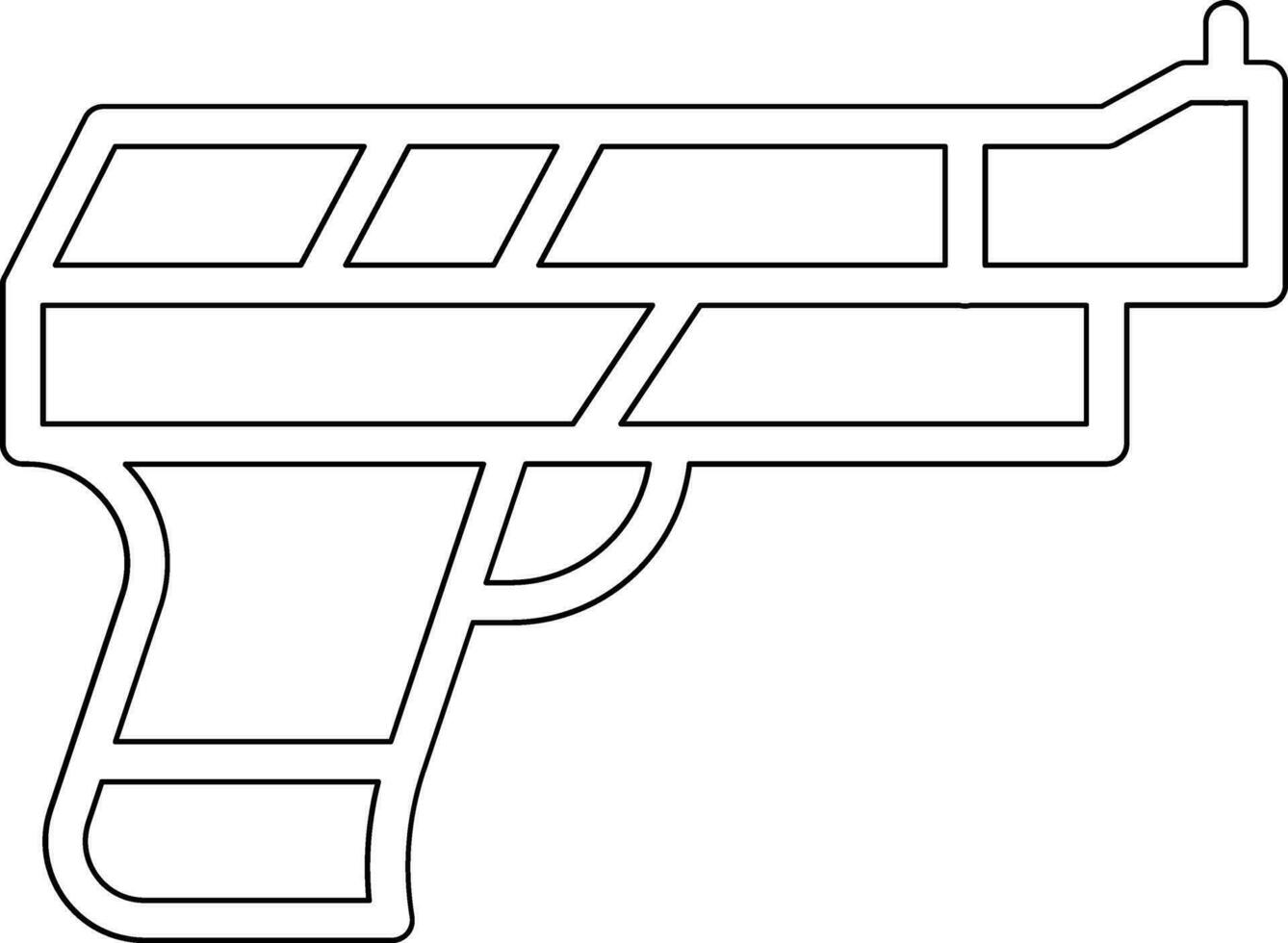 icono de vector de pistola