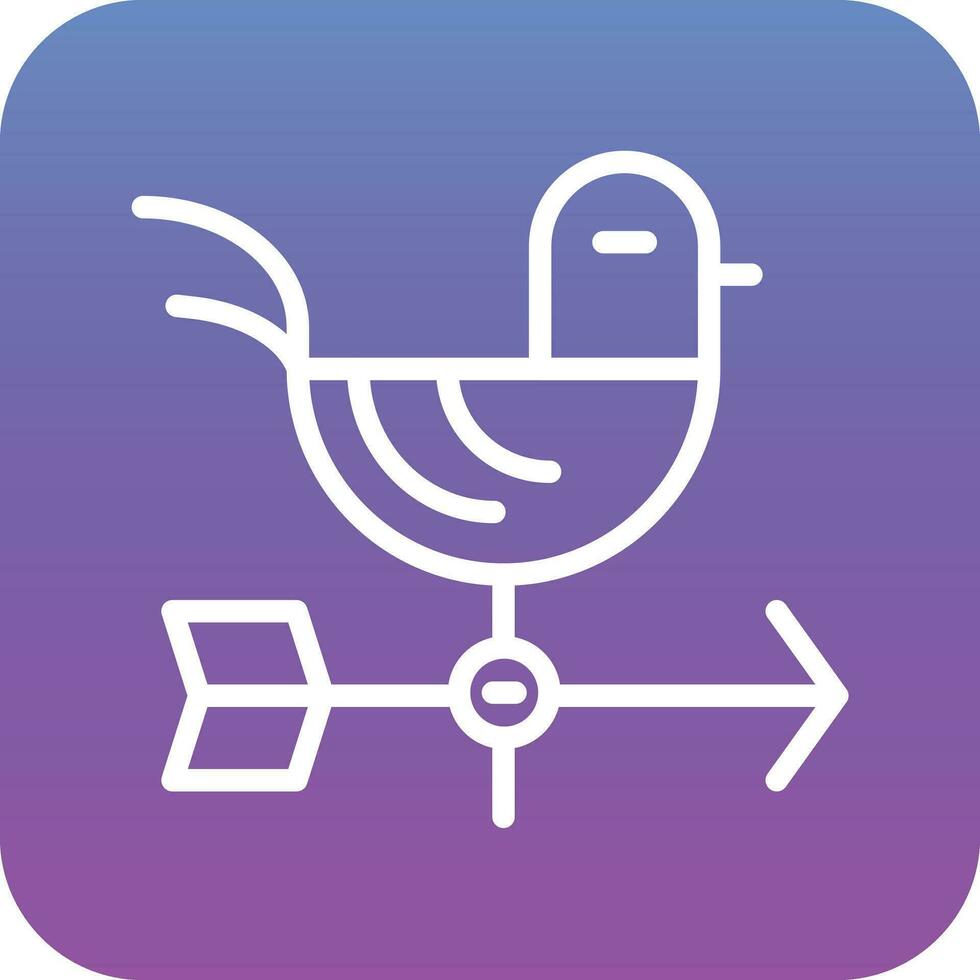 Weather Vane Vector Icon