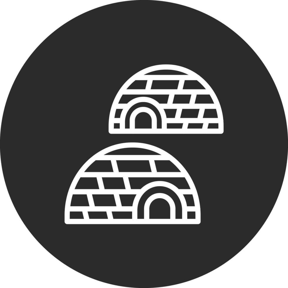 Igloo Landscape Vector Icon