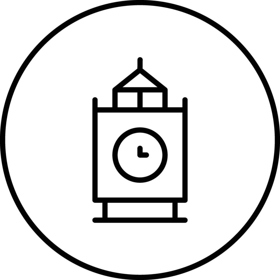 New Year Clock Vector Icon