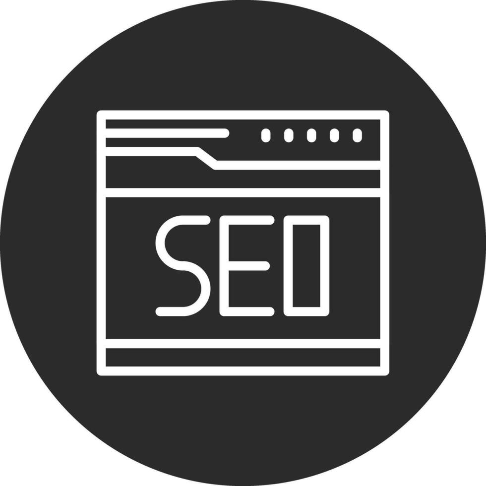 sitio web seo vector icono