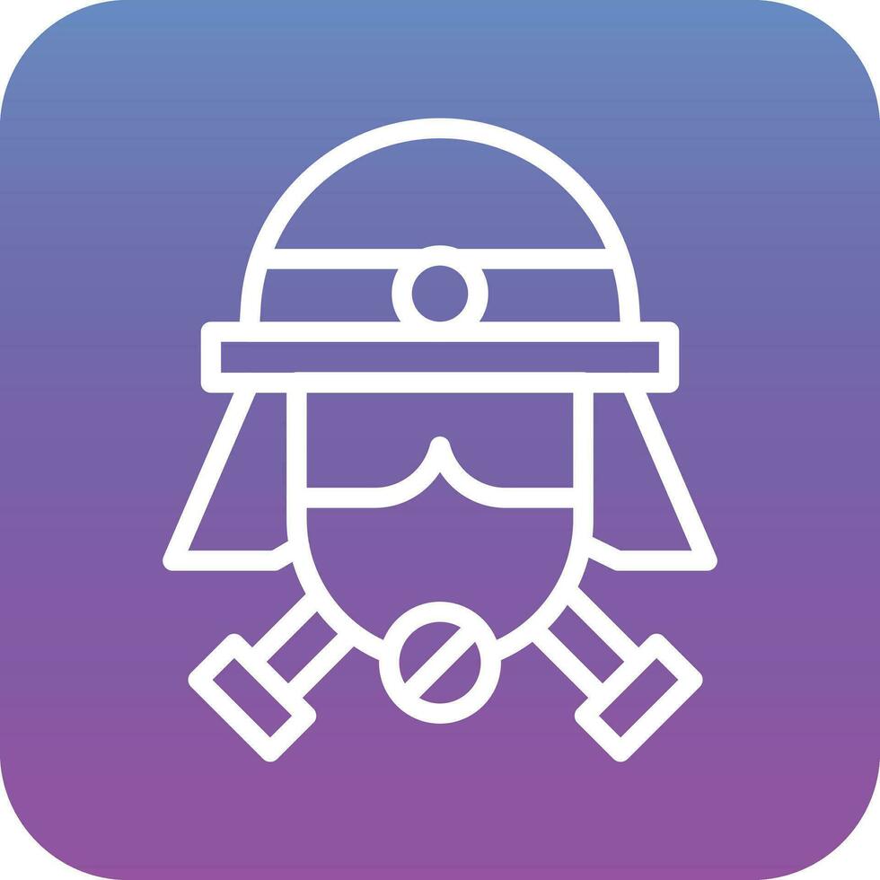 Fireman Mask Vector Icon