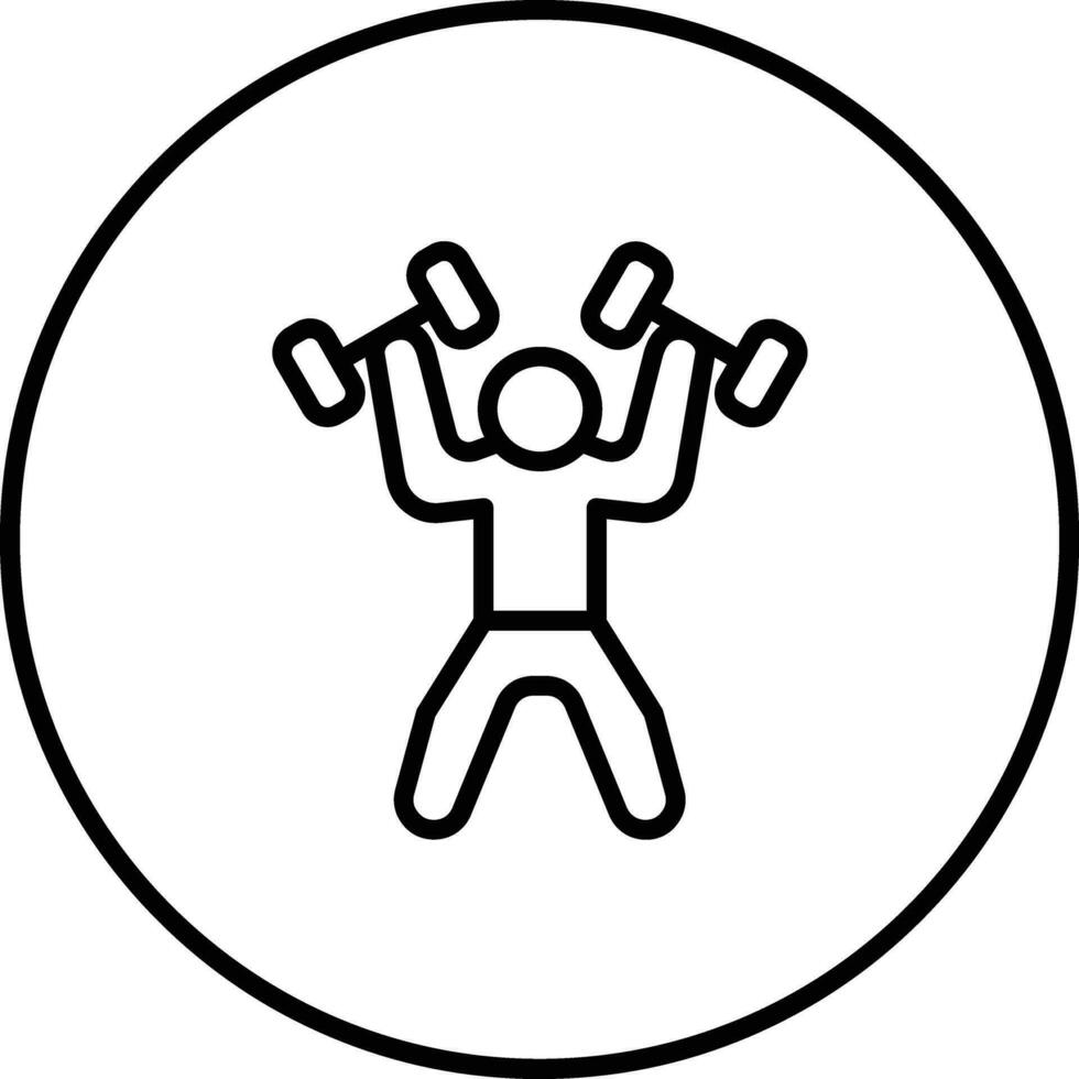 Weightlifter Vector Icon