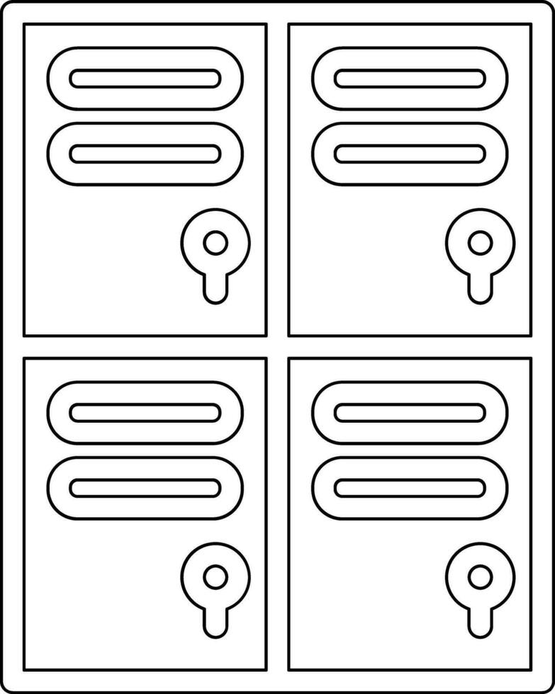 Locker Vector Icon