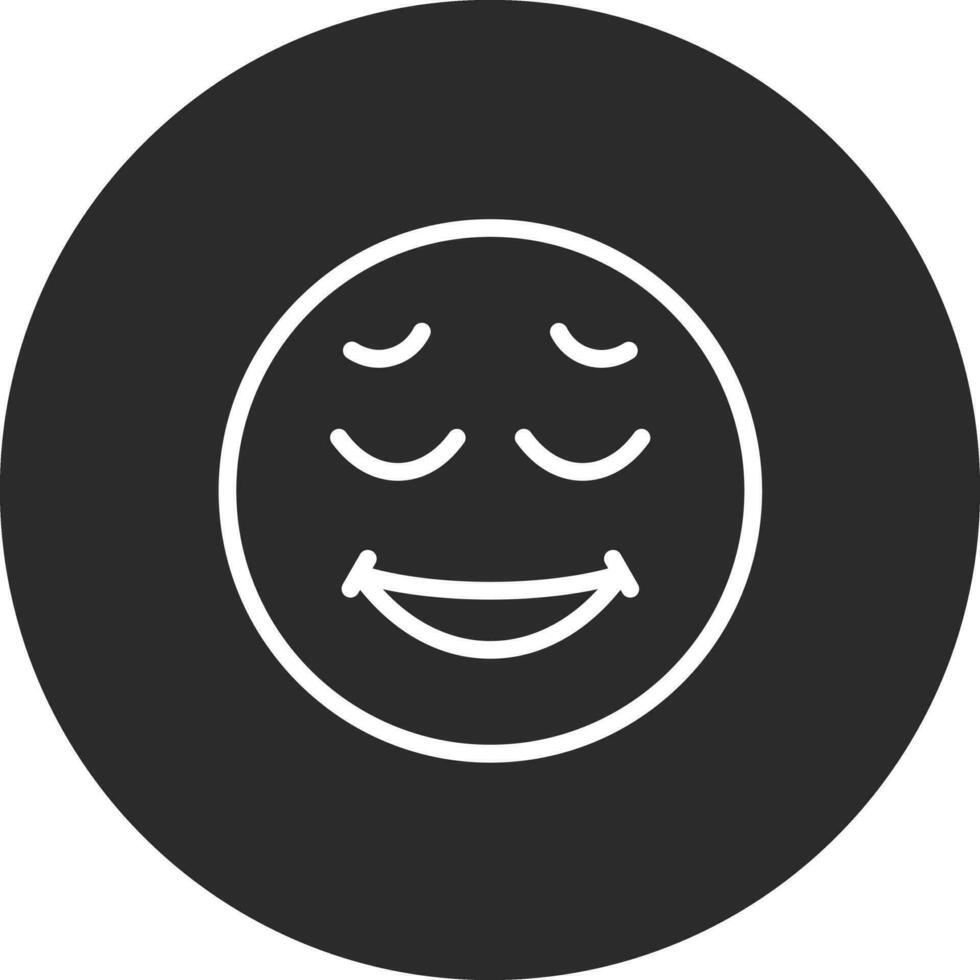 Relieved Face Vector Icon