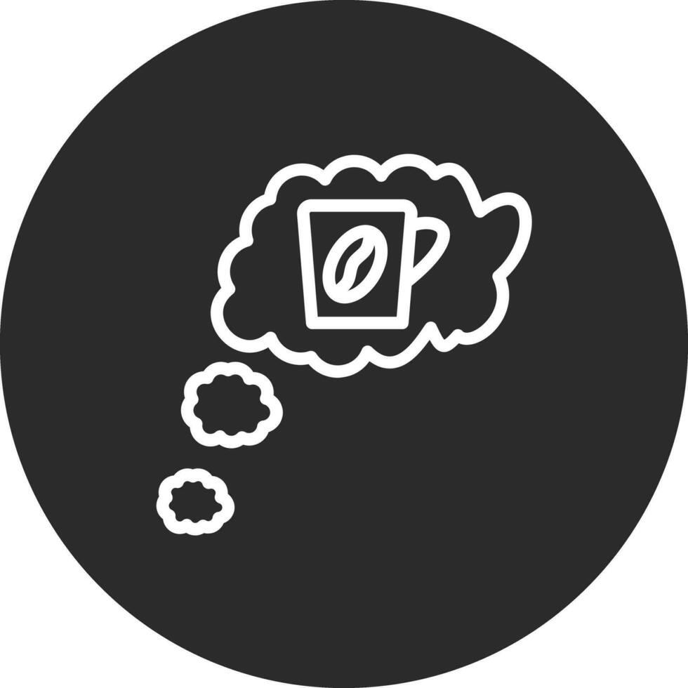 Coffee Thinking Vector Icon