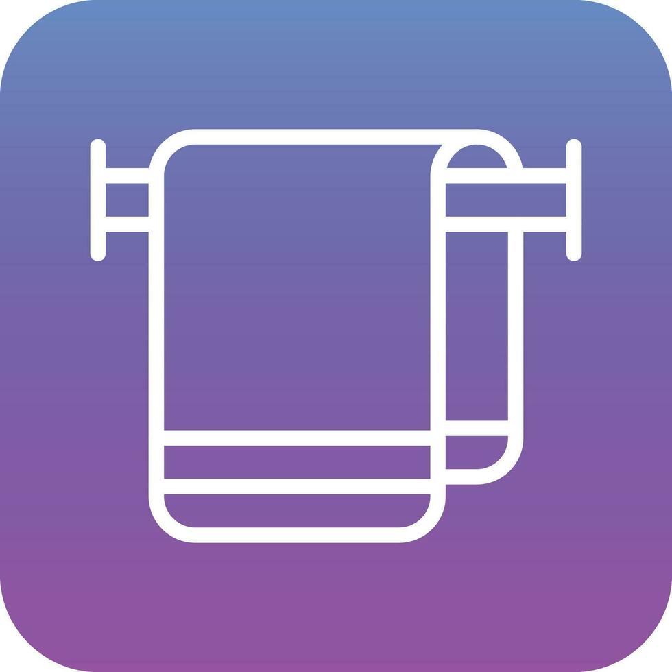 Towel Rack Vector Icon