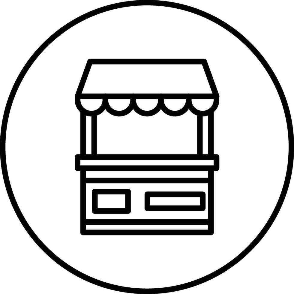 Food Stand Vector Icon