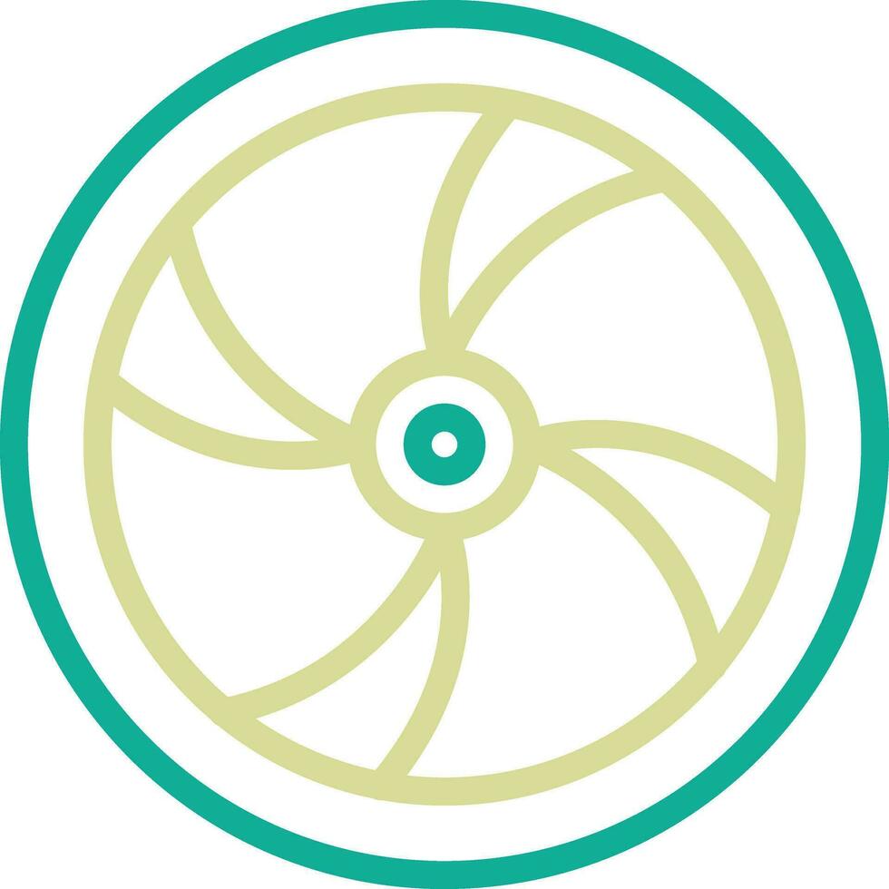 Wooden Wheel Vector Icon