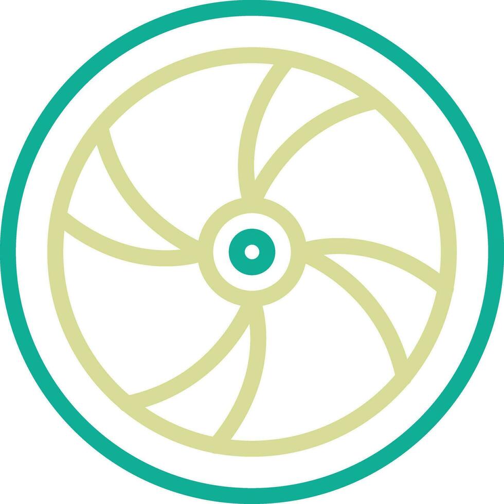 Wooden Wheel Vector Icon