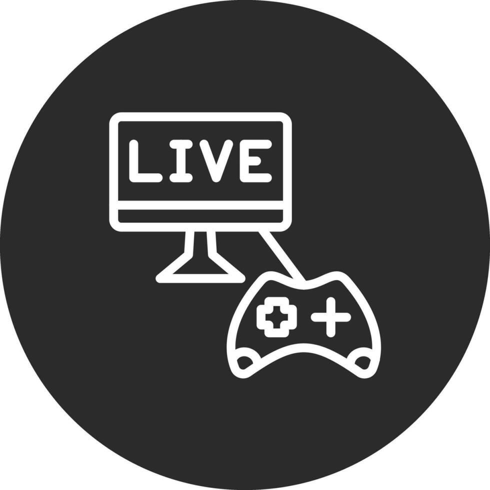 Game Streaming Vector Icon