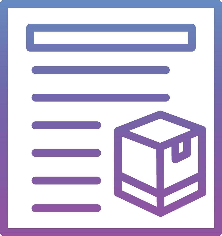 Delivery Note Vector Icon