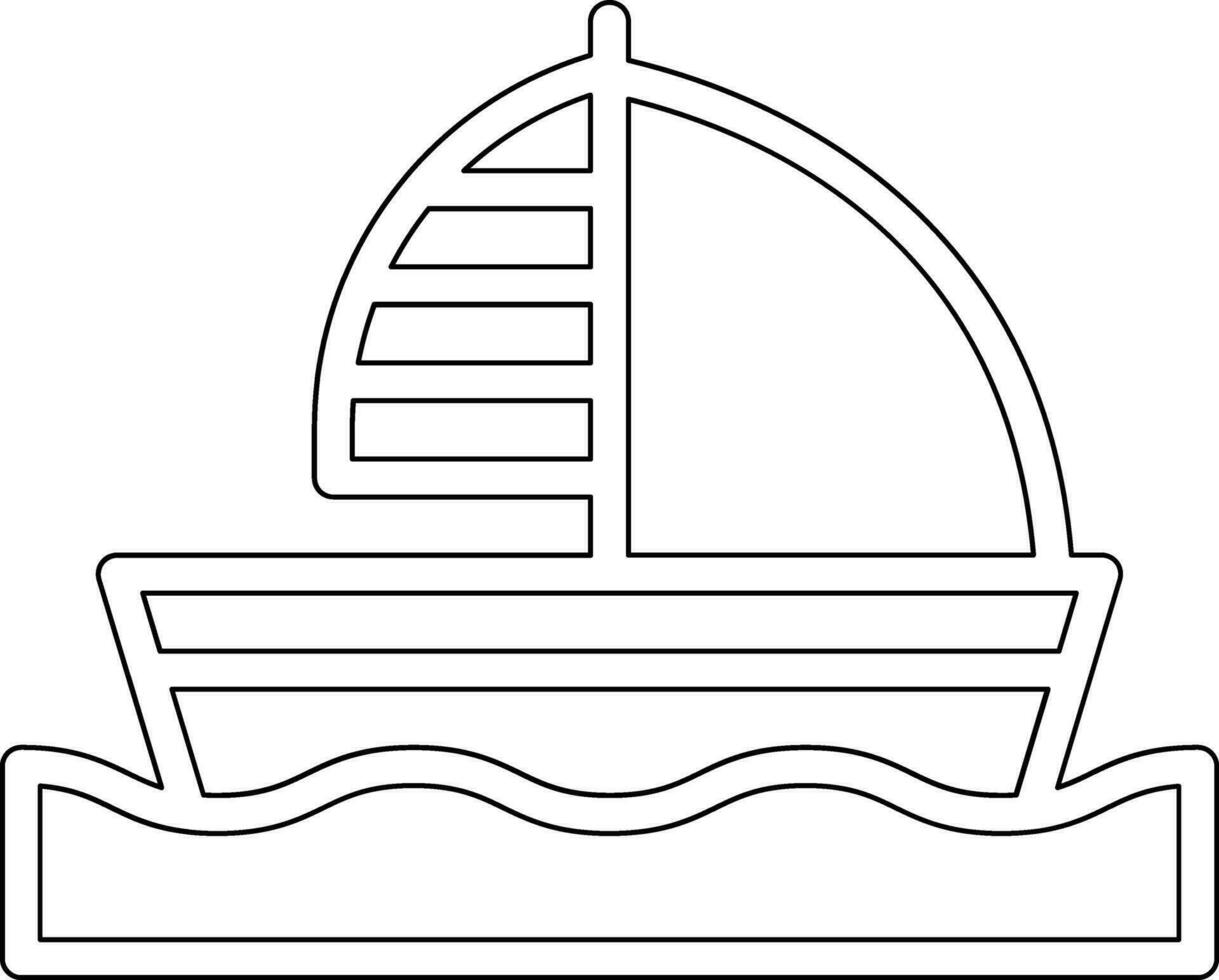 Dinghy Vector Icon