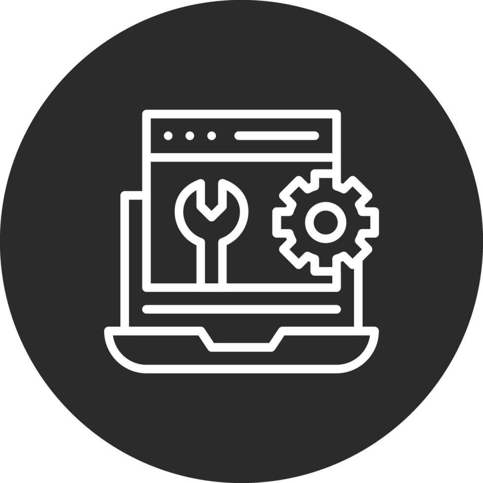 Web Maintenance Vector Icon