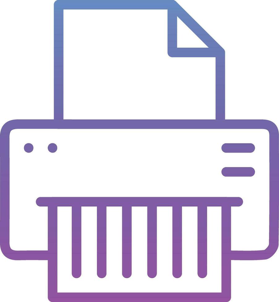 Paper Shredder Vector Icon