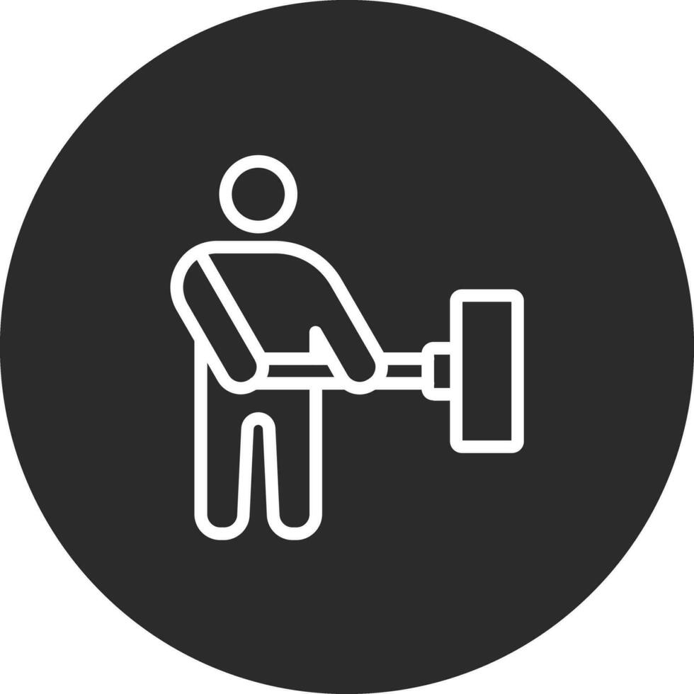 Man Holding Wiper Vector Icon