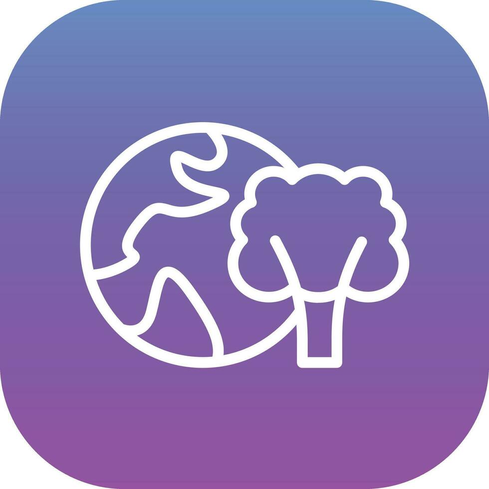 Green Planet Vector Icon