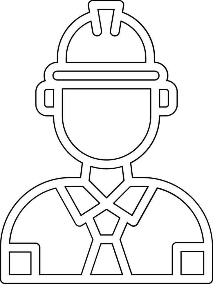 icono de vector de ingeniero