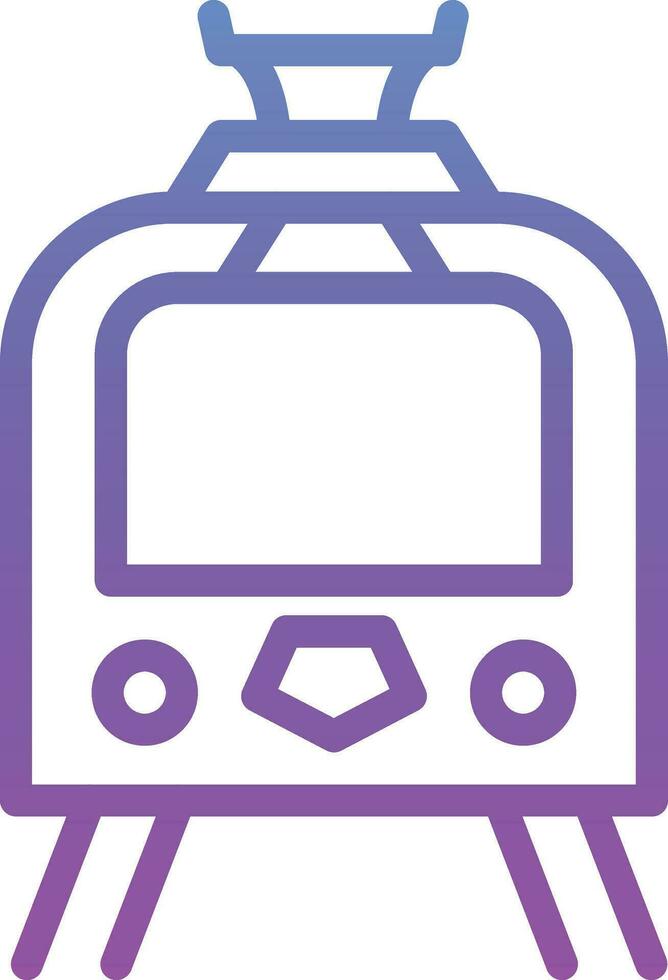 tranvía vector icono