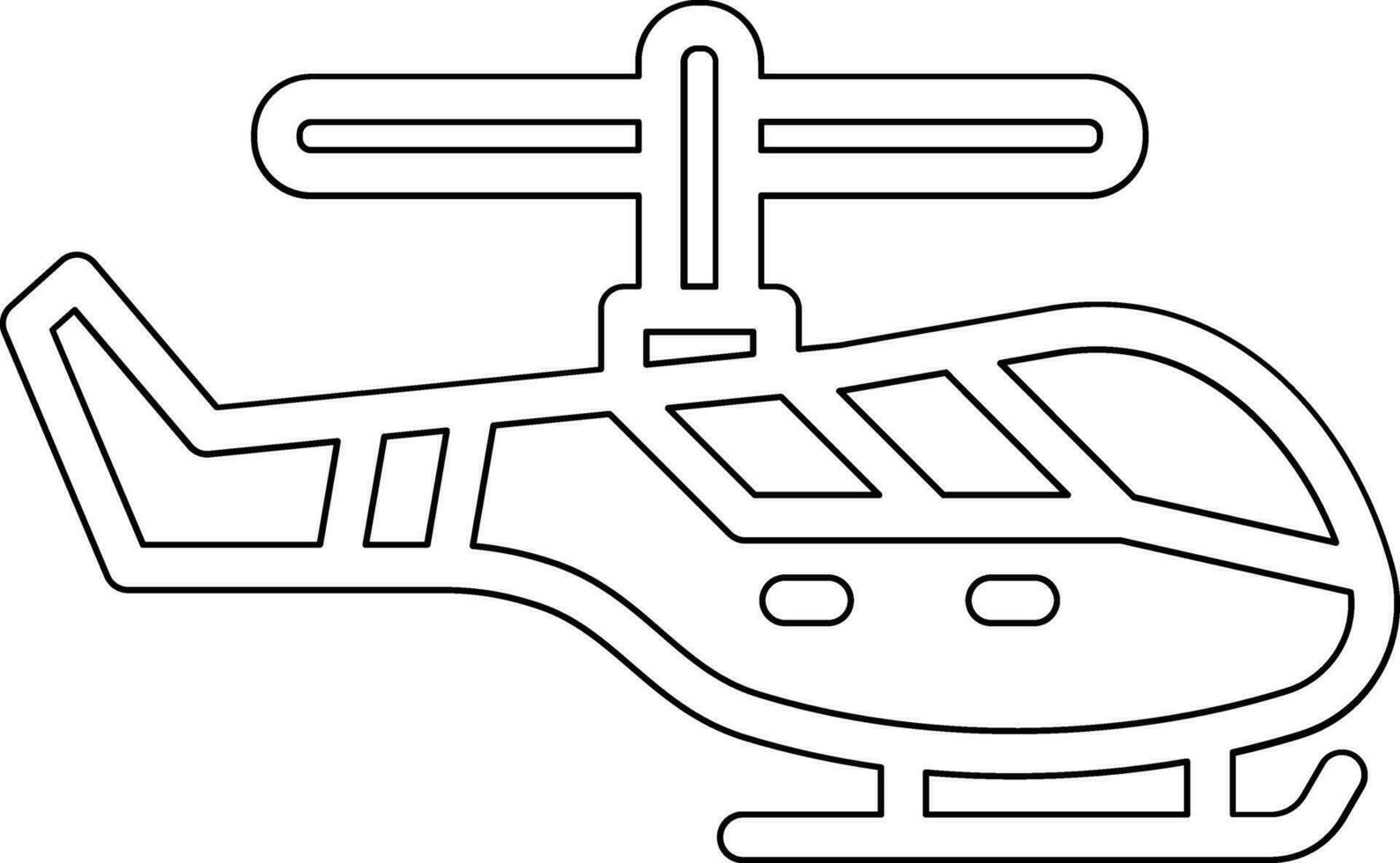 icono de vector de helicóptero