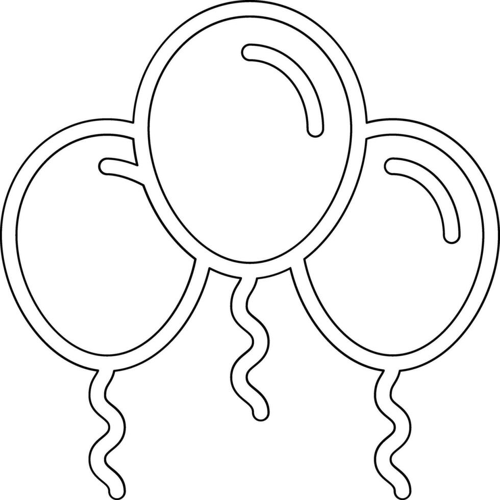 Balloons Vector Icon