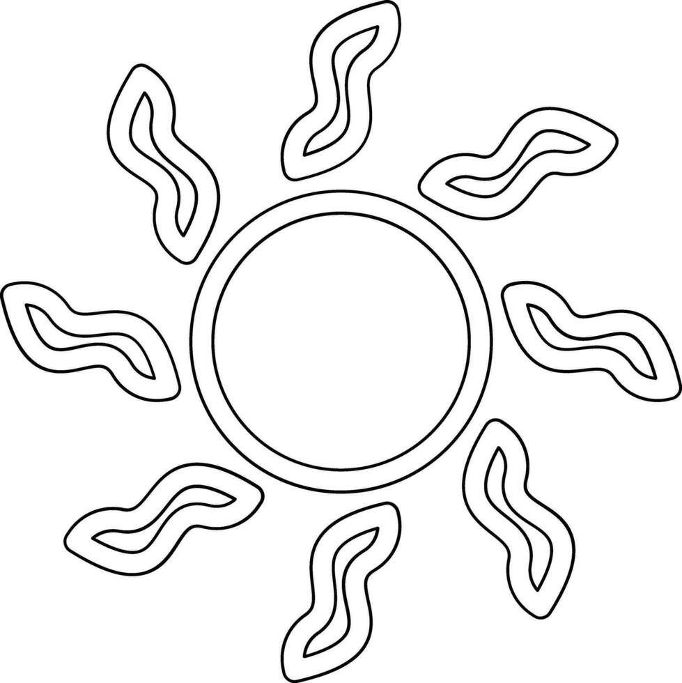 Sun Vector Icon