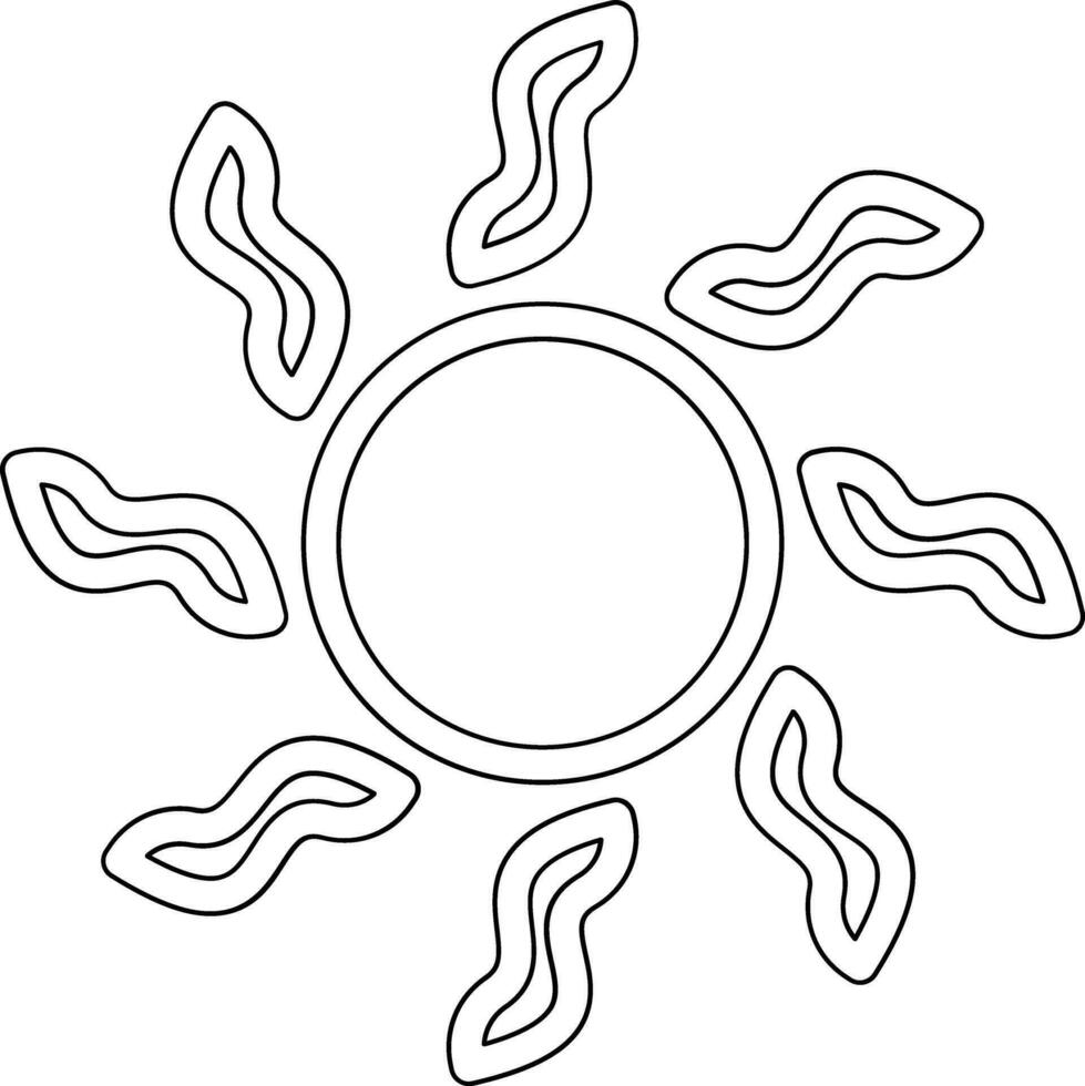 icono de vector de sol