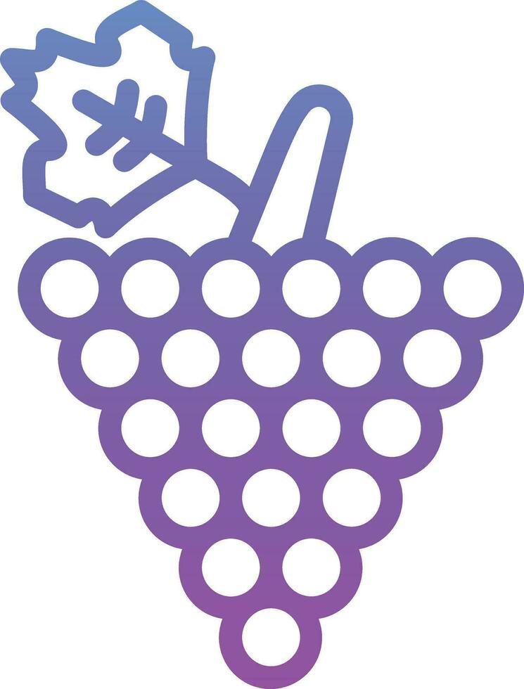 icono de vector de uvas