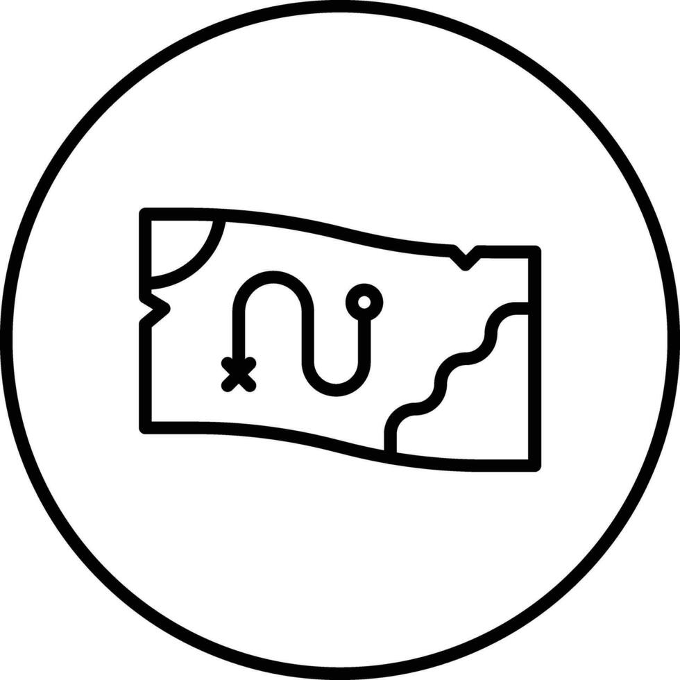Treasure Map Vector Icon